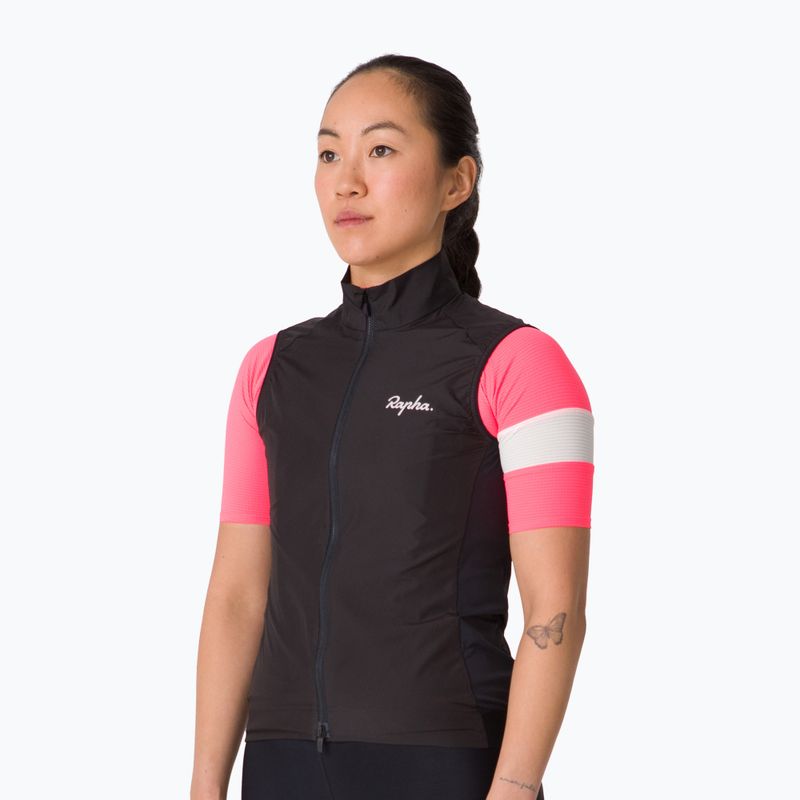 Női kerékpáros mellény Rapha Core Gilet black/white 2