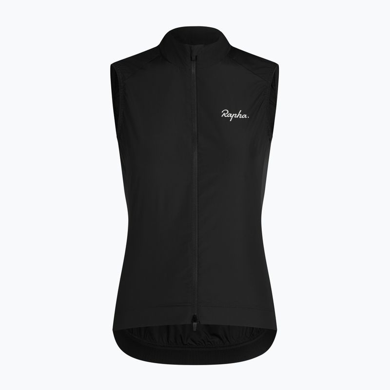 Női kerékpáros mellény Rapha Core Gilet black/white 3