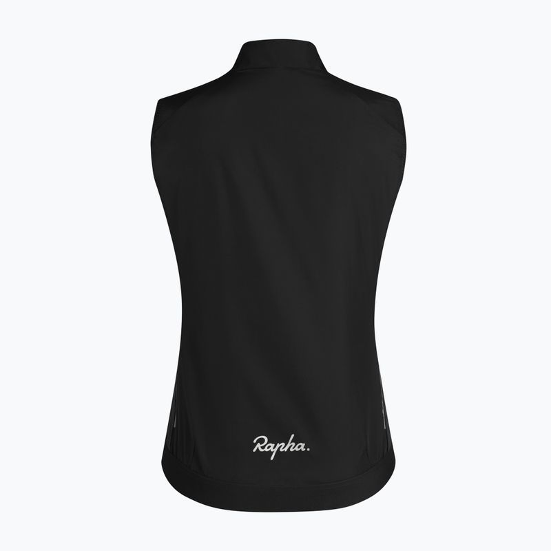 Női kerékpáros mellény Rapha Core Gilet black/white 4