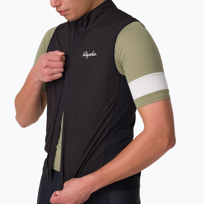 Férfi kerékpáros mellény Rapha Core Gilet black/white 3
