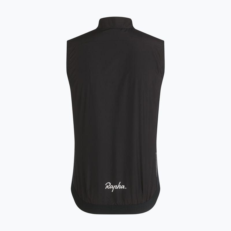 Férfi kerékpáros mellény Rapha Core Gilet black/white 6