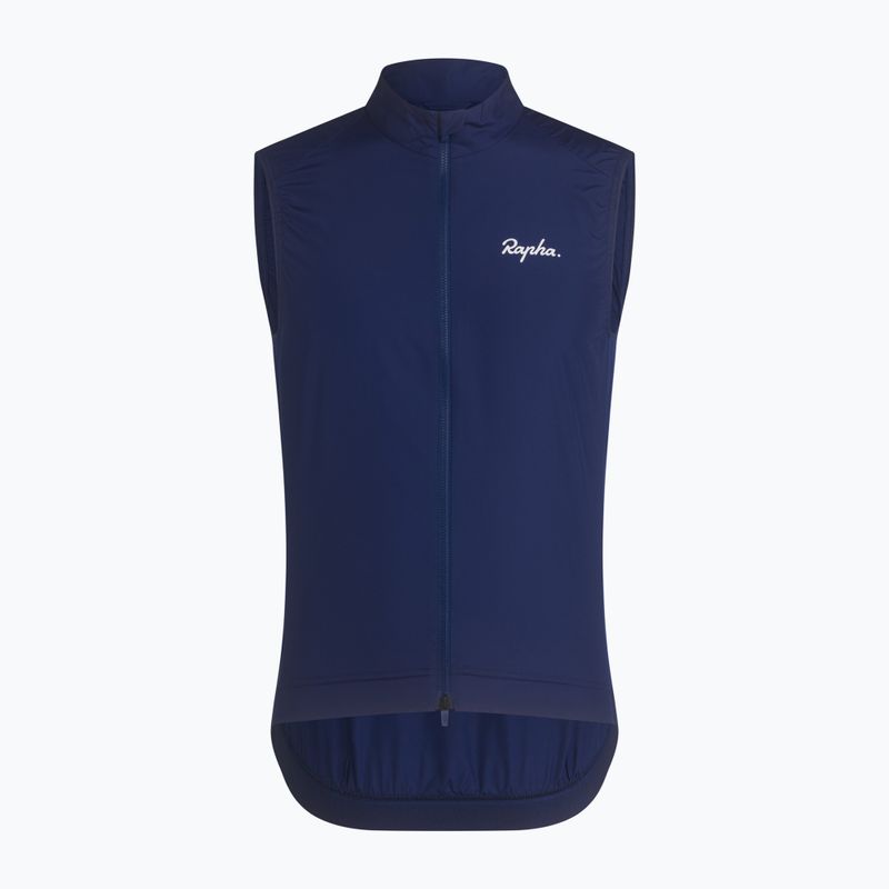 Férfi kerékpáros mellény Rapha Core Gilet Navy/White 5