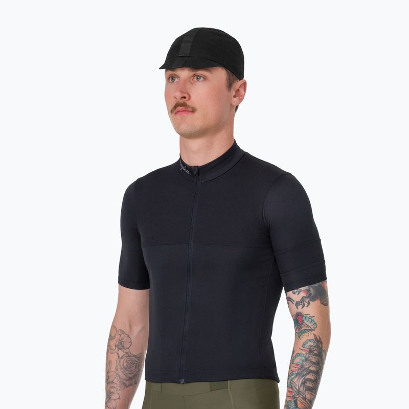 Férfi kerékpáros mez Rapha Brevet Element Jersey black/dark grey 2