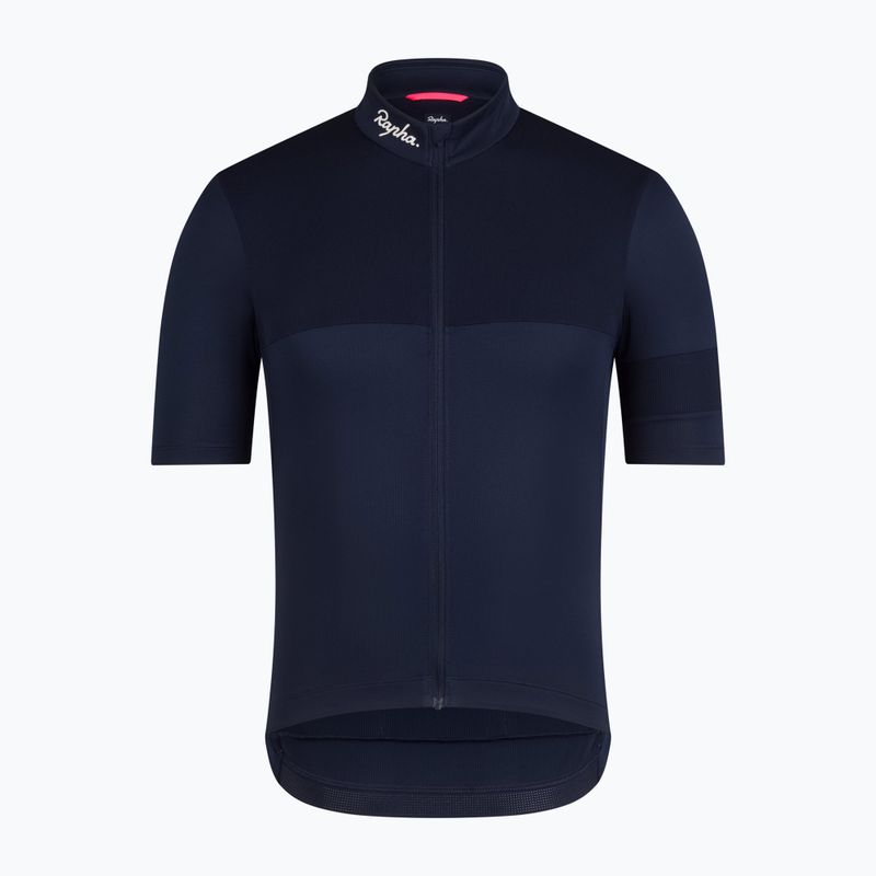 Férfi kerékpáros mez Rapha Brevet Element Jersey dark navy/white 5