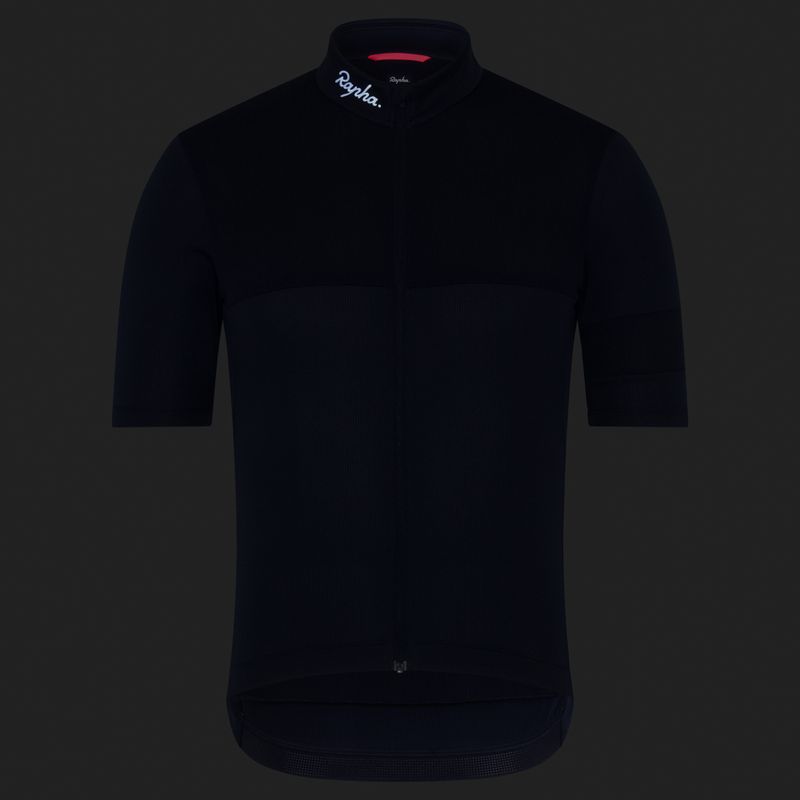 Férfi kerékpáros mez Rapha Brevet Element Jersey dark navy/white 7