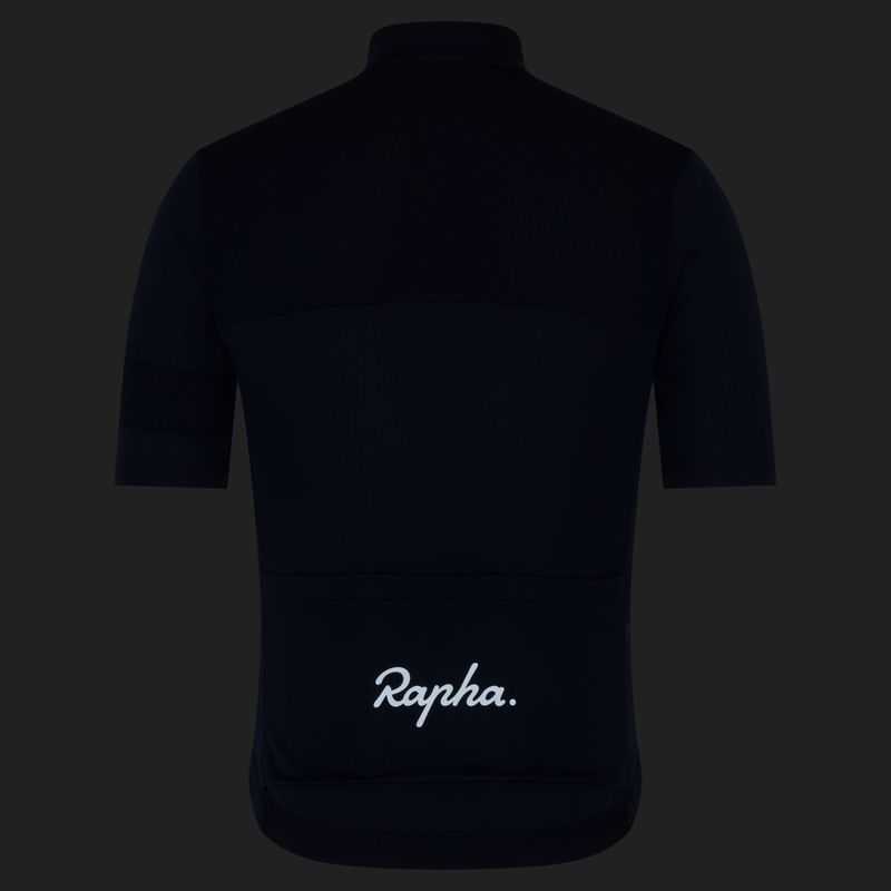 Férfi kerékpáros mez Rapha Brevet Element Jersey dark navy/white 8