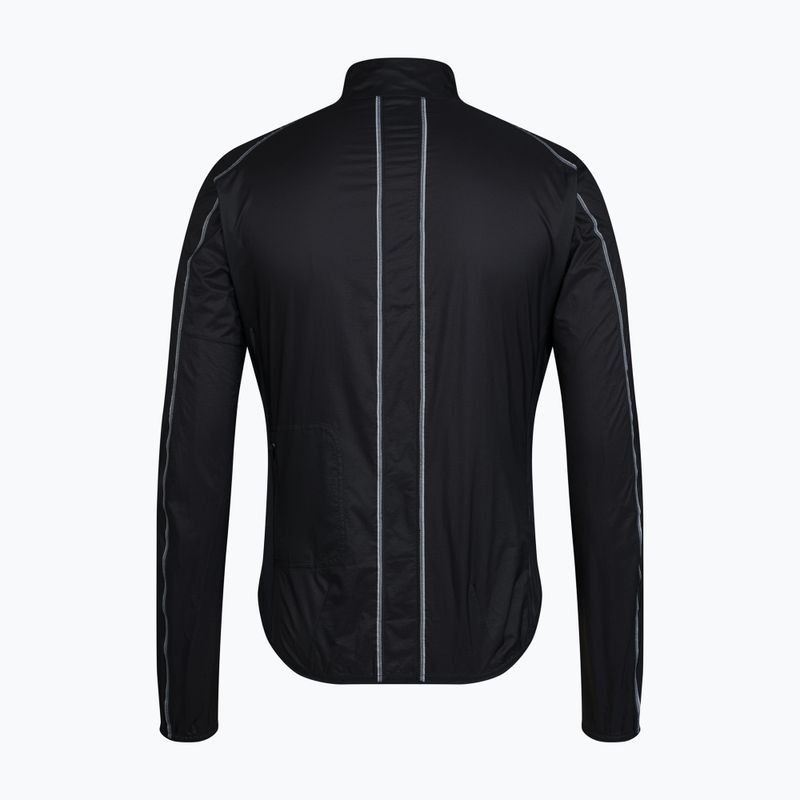 Férfi kerékpáros dzseki Rapha Brevet Element Wind Jacket black/grey 6