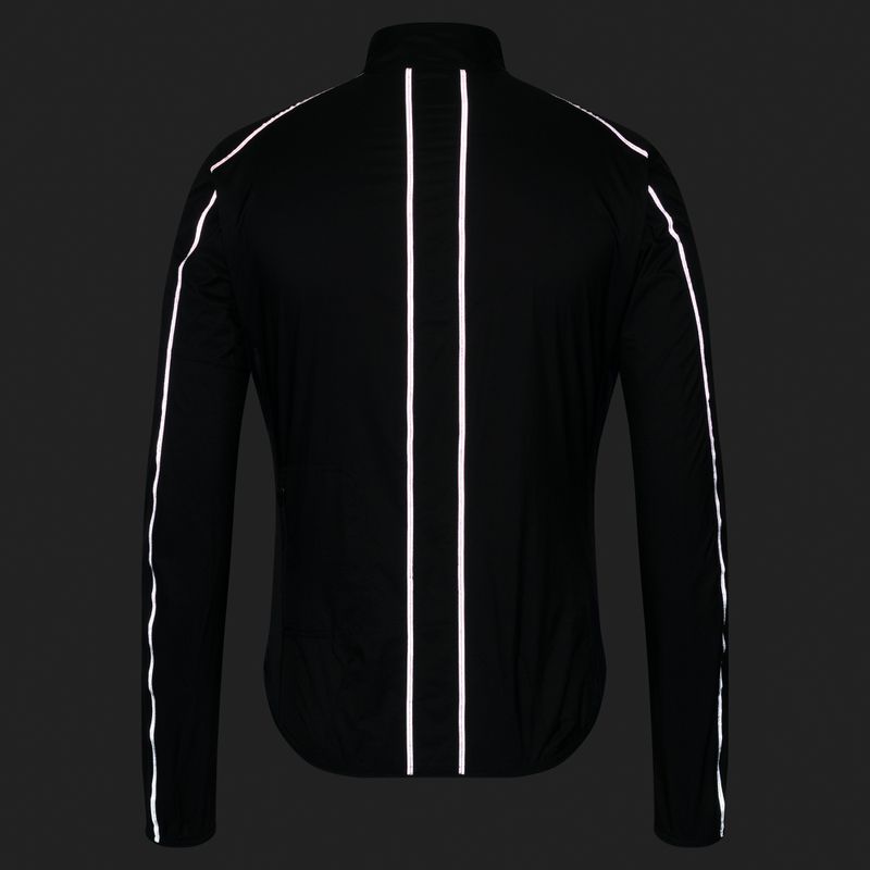 Férfi kerékpáros dzseki Rapha Brevet Element Wind Jacket black/grey 8