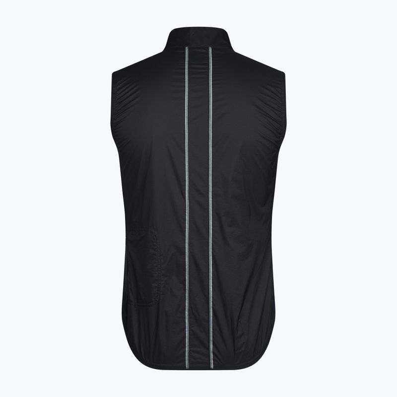 Férfi kerékpáros mellény Rapha Brevet Element Wind Gilet black/grey 6