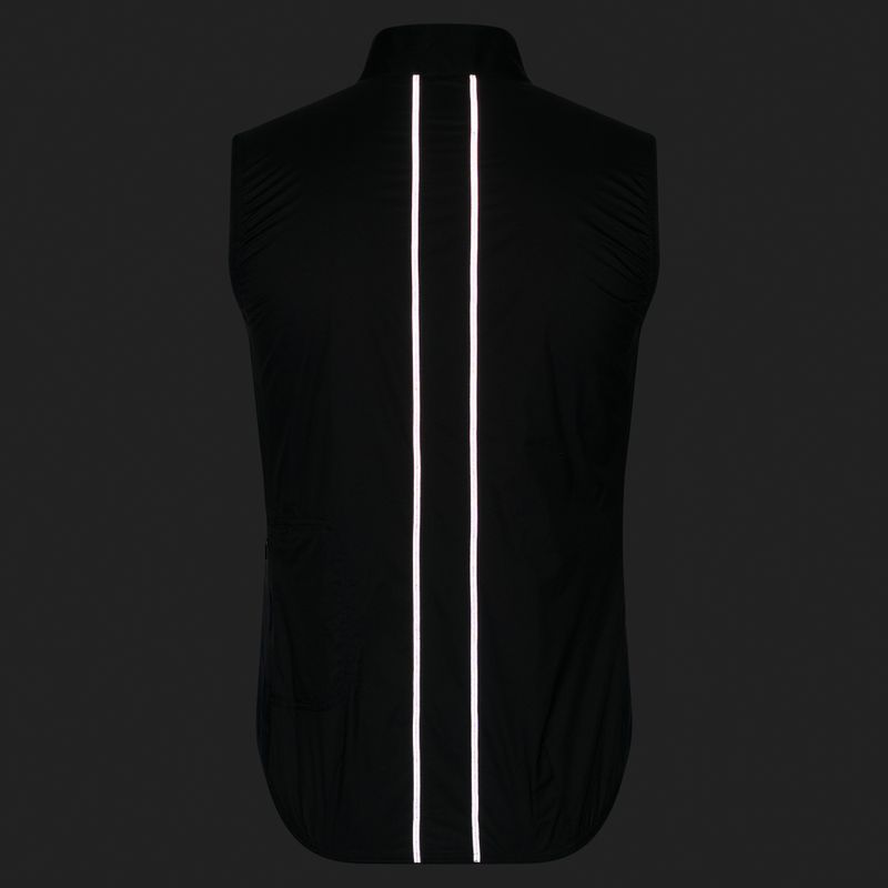 Férfi kerékpáros mellény Rapha Brevet Element Wind Gilet black/grey 8