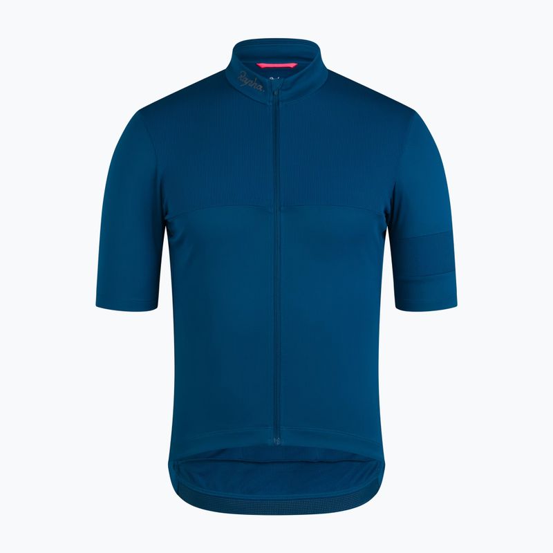 Férfi kerékpáros mez Rapha Brevet Element Jersey jewelled blue/navy