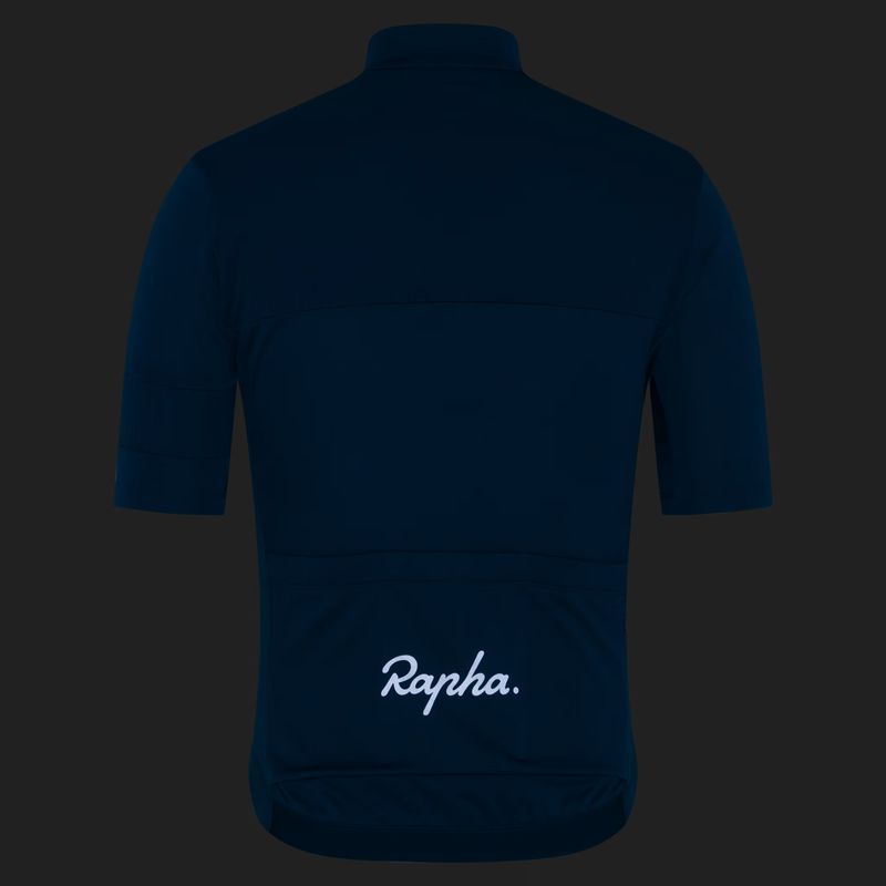 Férfi kerékpáros mez Rapha Brevet Element Jersey jewelled blue/navy 4