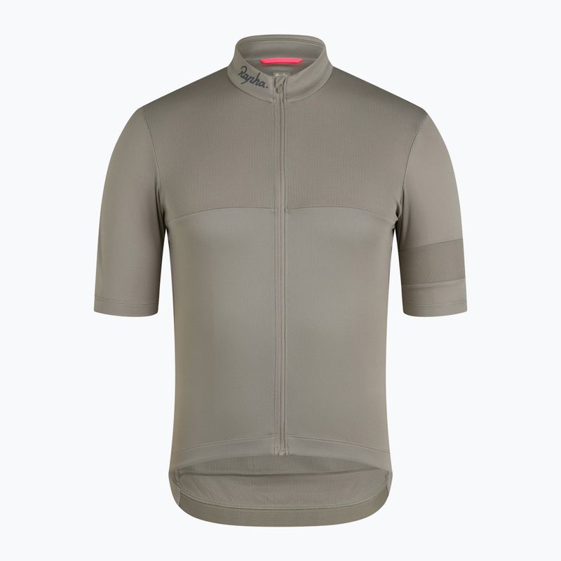 Férfi kerékpáros mez Rapha Brevet Element Jersey khaki/black 3