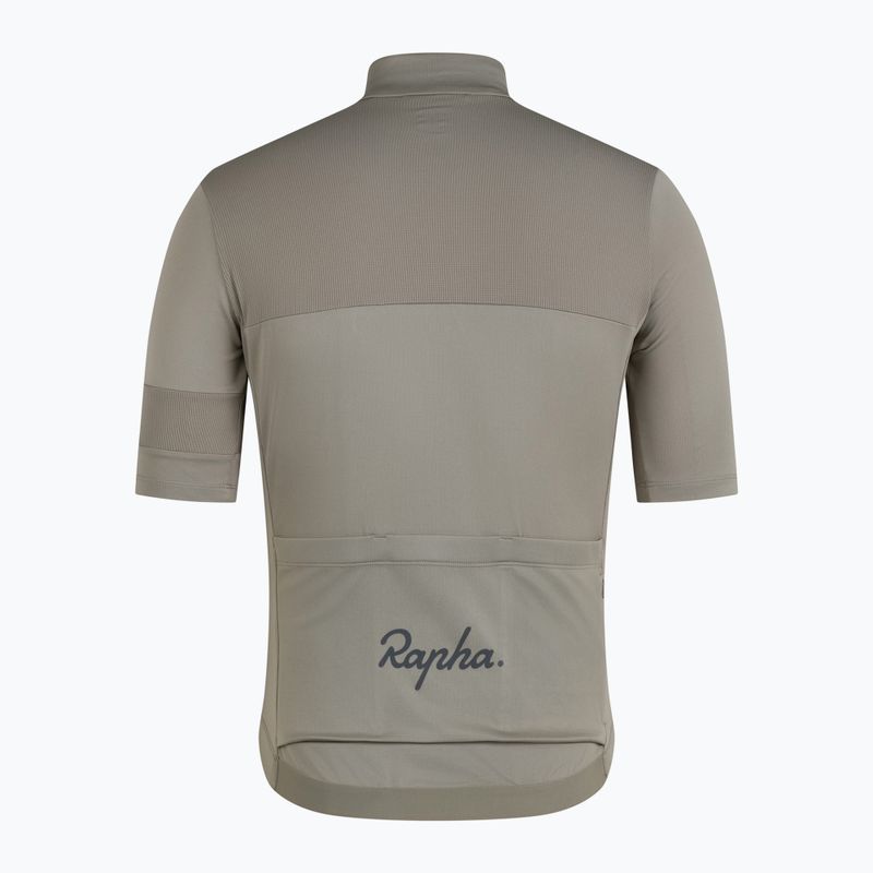 Férfi kerékpáros mez Rapha Brevet Element Jersey khaki/black 4