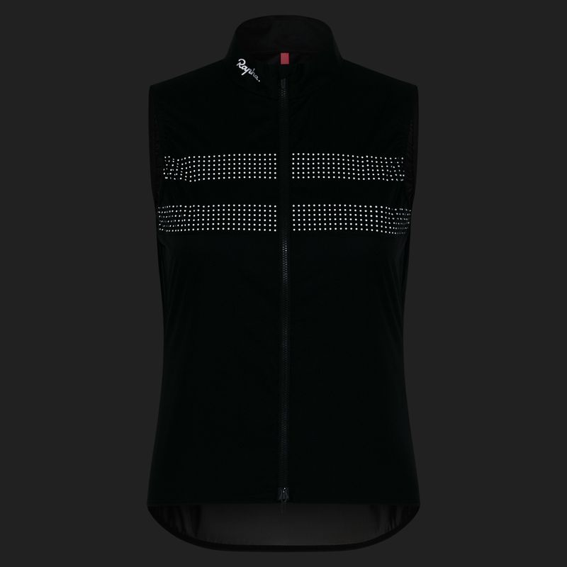 Női kerékpáros mellény Rapha Brevet Gilet III black/silver 3