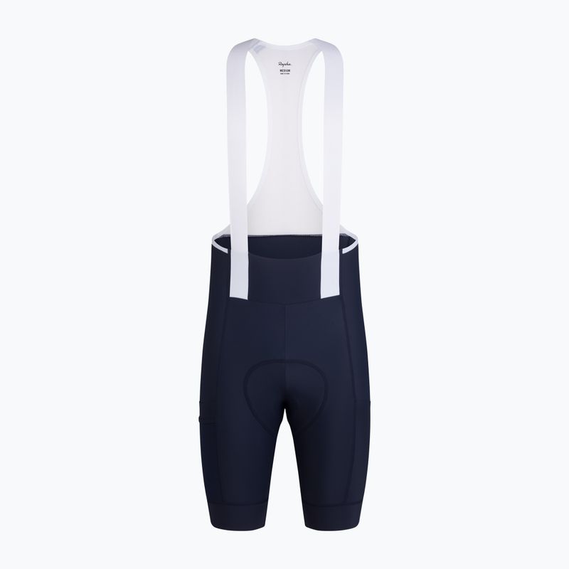 Férfi kerékpáros rövidnadrág Rapha Brevet Element Cargo Bib Shorts dark navy/white 5
