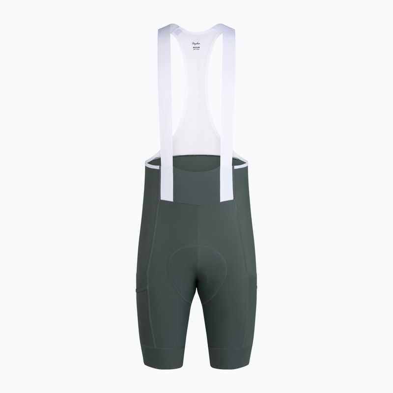 Férfi kerékpáros rövidnadrág Rapha Brevet Element Cargo Bib Shorts onyx/white 5