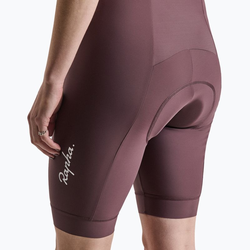 Női kerékpáros rövidnadrág Rapha Core Bib Shorts huckleberry/white 4