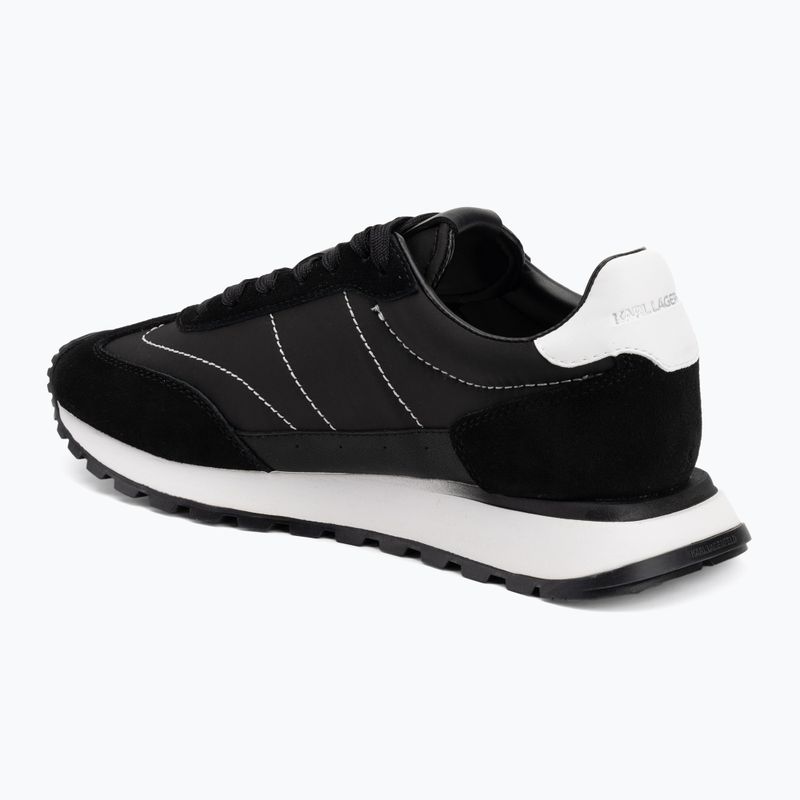 KARL LAGERFELD női cipő Kairo Kl Sidetrim fekete bőr/textília 3