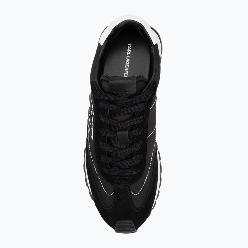 KARL LAGERFELD női cipő Kairo Kl Sidetrim fekete bőr/textília 5