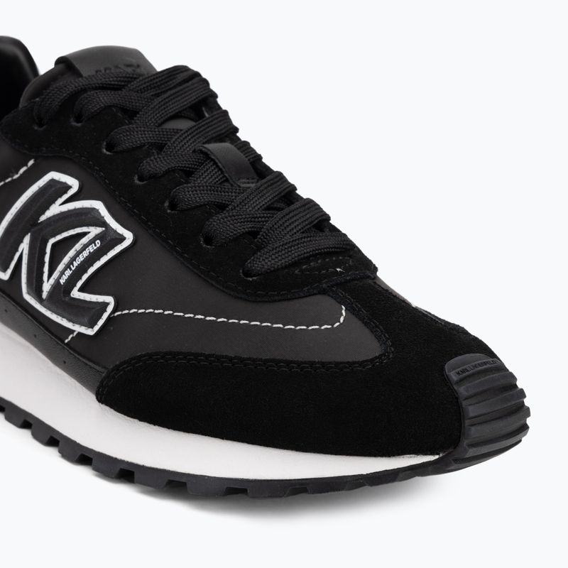 KARL LAGERFELD női cipő Kairo Kl Sidetrim fekete bőr/textília 7