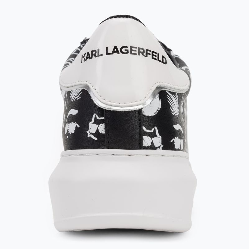 KARL LAGERFELD női cipő Kapri Twin Nft Graffiti fekete-fehér bőr 6
