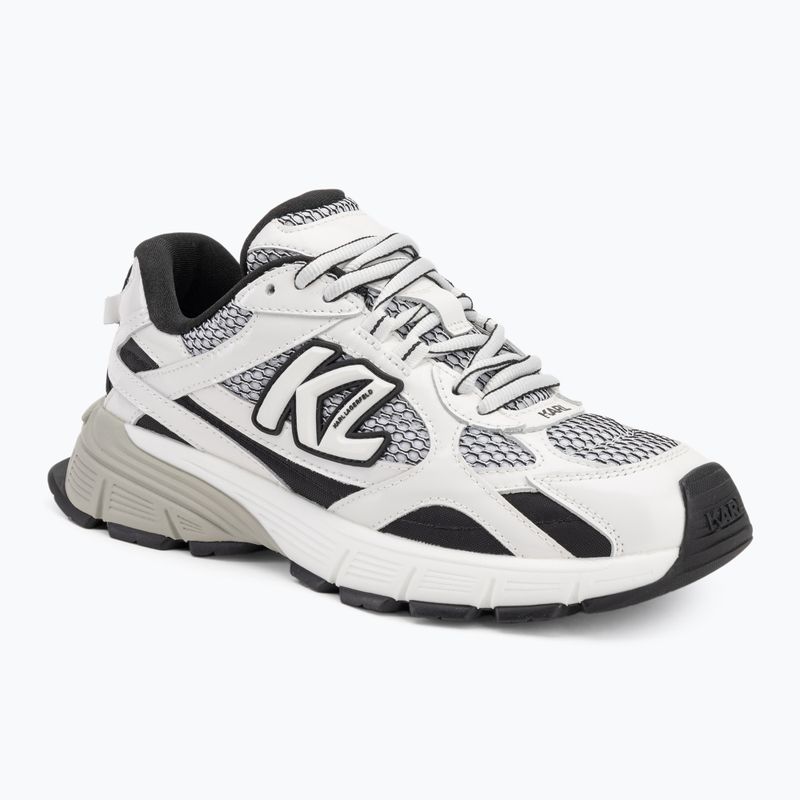 KARL LAGERFELD női cipő Orion Sidetrim fekete bőr/textil és fehér