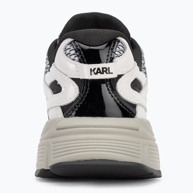 KARL LAGERFELD női cipő Orion Sidetrim fekete bőr/textil és fehér 6