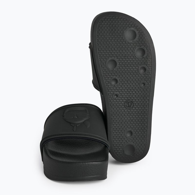 Női flip-flop KARL LAGERFELD Kondo Maxi Nft Relief fekete gumi 5
