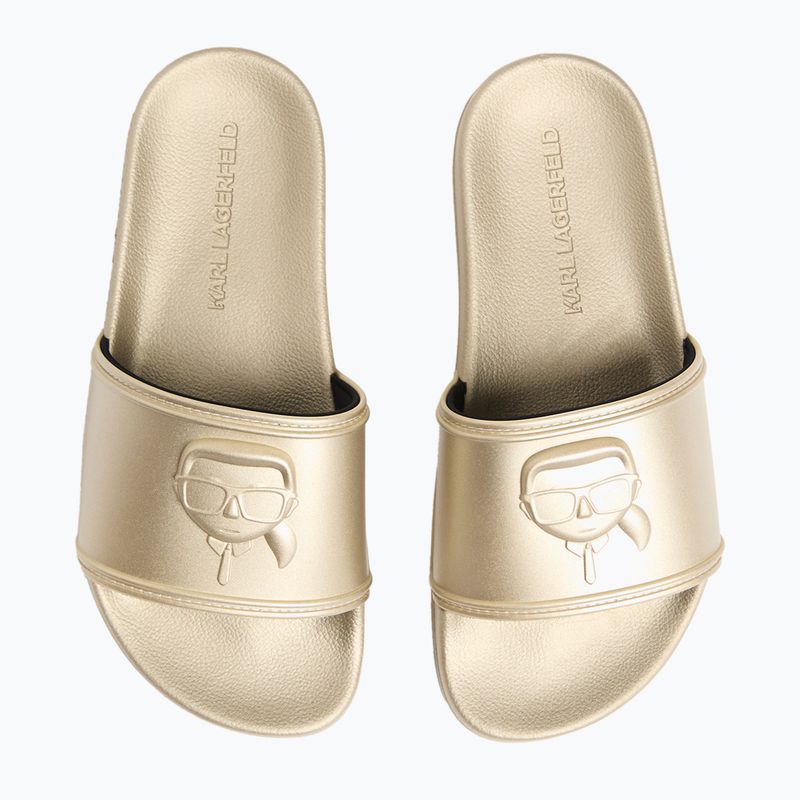 KARL LAGERFELD női flip-flop Kondo 2.0 NFT Relief arany gumi 4