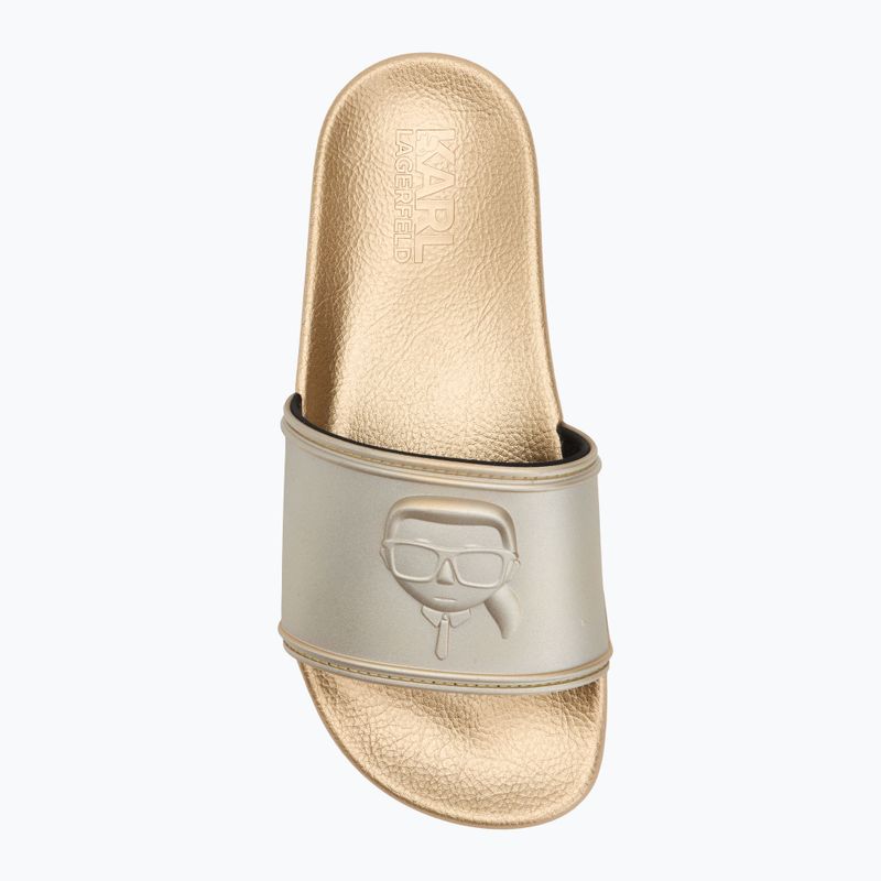 KARL LAGERFELD női flip-flop Kondo 2.0 NFT Relief arany gumi 5
