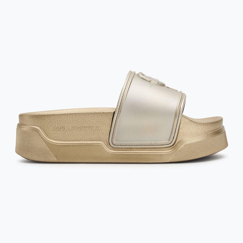 Női flip-flop KARL LAGERFELD Condominium Nft Relief arany gumi 2