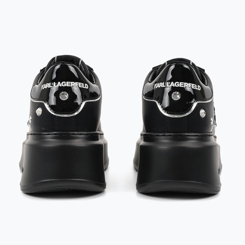 KARL LAGERFELD női cipő Anakapri Autograph Studs fekete bőr, ezüsttel 2
