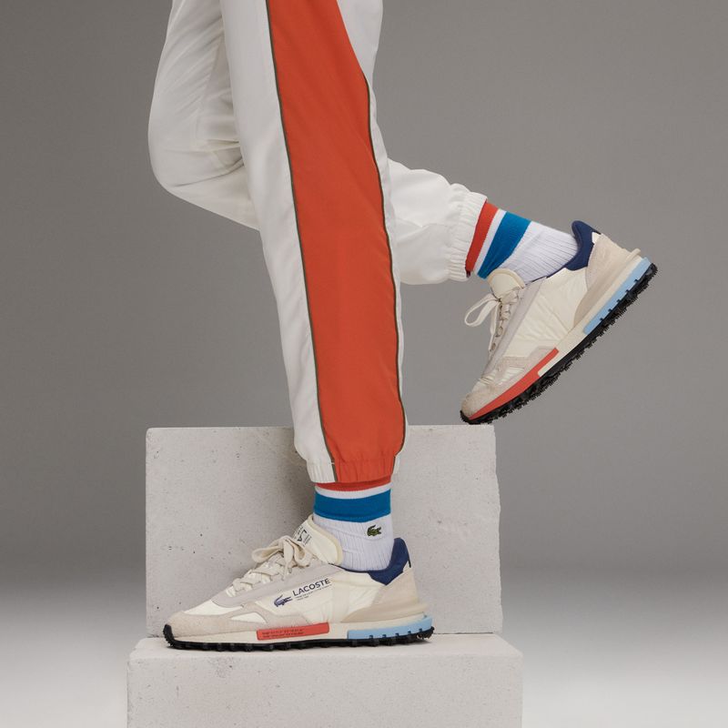 Férfi Lacoste Elite Active fehér/tengerészkék cipők 10