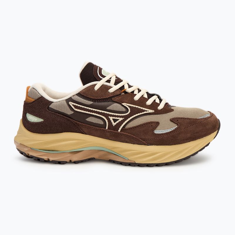 Mizuno Wave Rider Βeta vintage khaki/nyári homok/cseresznye kávé cipő 2