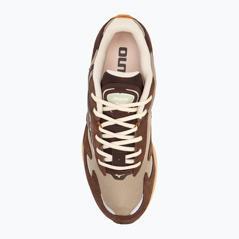 Mizuno Wave Rider Βeta vintage khaki/nyári homok/cseresznye kávé cipő 5