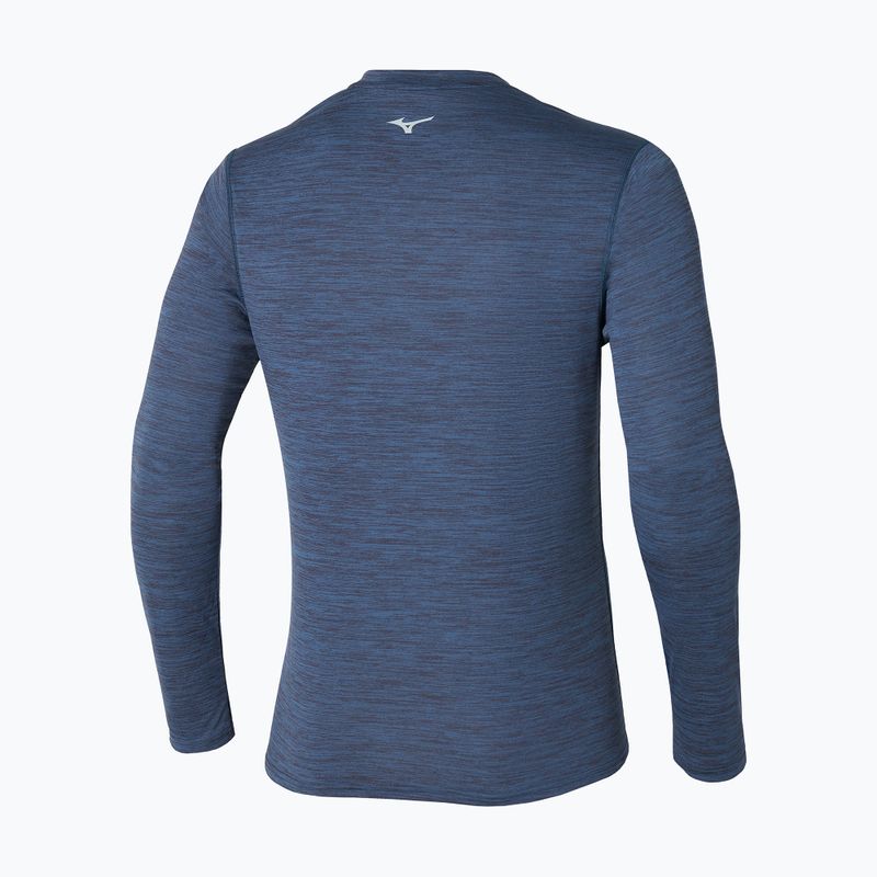 Férfi Mizuno Impulse Core Half Zip Estate kék hosszú ujjú futócipő 2