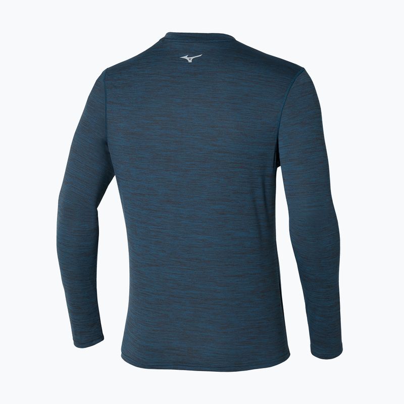 Férfi Mizuno Impulse Core Half Zip kék szárnyas teal futó hosszú ujjú ruha 2