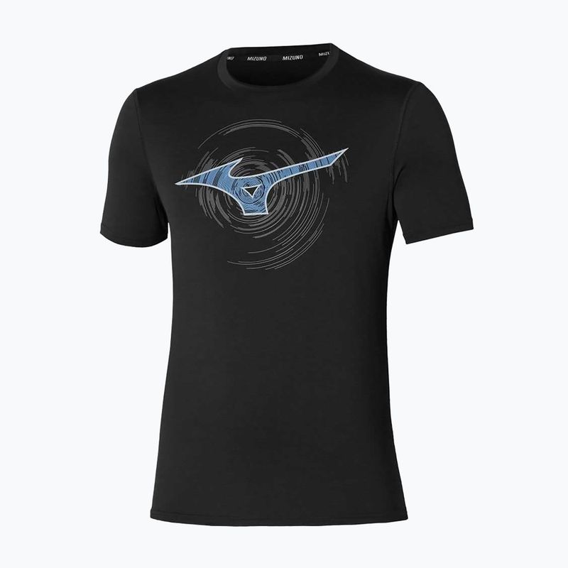 Férfi futópóló Mizuno Core RB Tee black