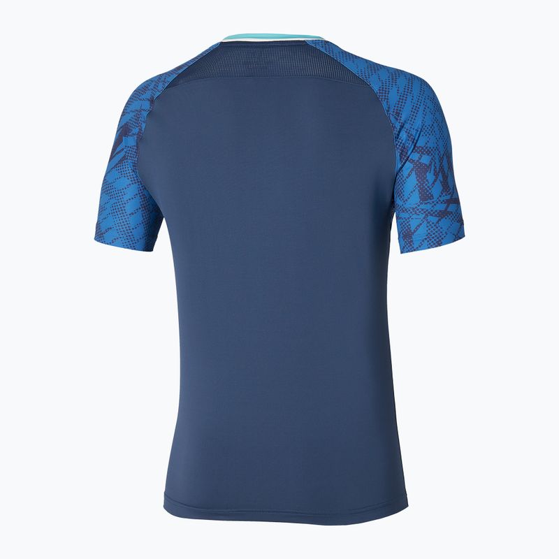Férfi teniszpóló Mizuno Mugen Shadow Tee estate blue 2