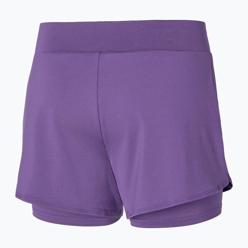 Női tenisz rövidnadrág Mizuno Flex Short patríciai lila 2