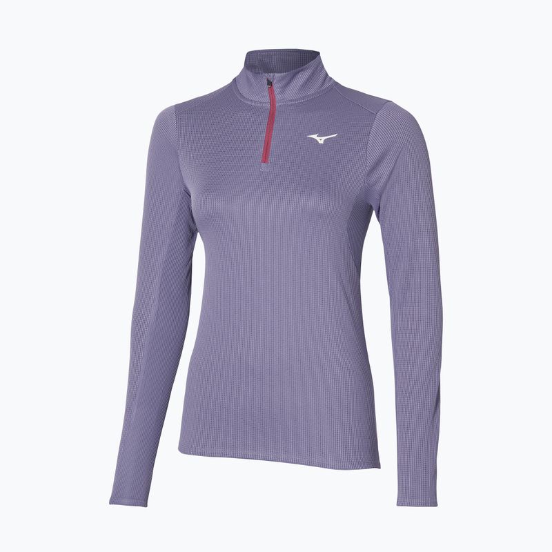 Női futó hosszú ujjú Mizuno Dryaeroflow LS Half Zip cadet