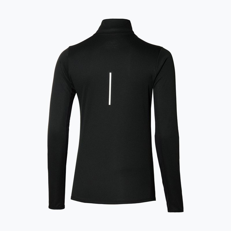 Női futó hosszú ujjú Mizuno Dryaeroflow LS Half Zip fekete 2