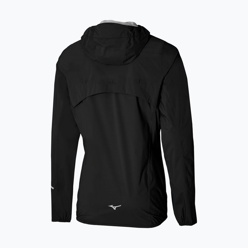 Női futó dzseki Mizuno Waterproof 20K ER fekete 2