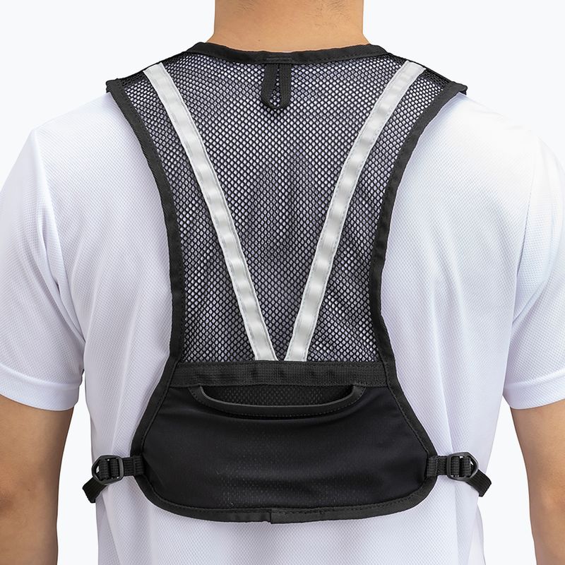 Mizuno Mesh Backpack NR futó mellény fekete/világosszürke 2