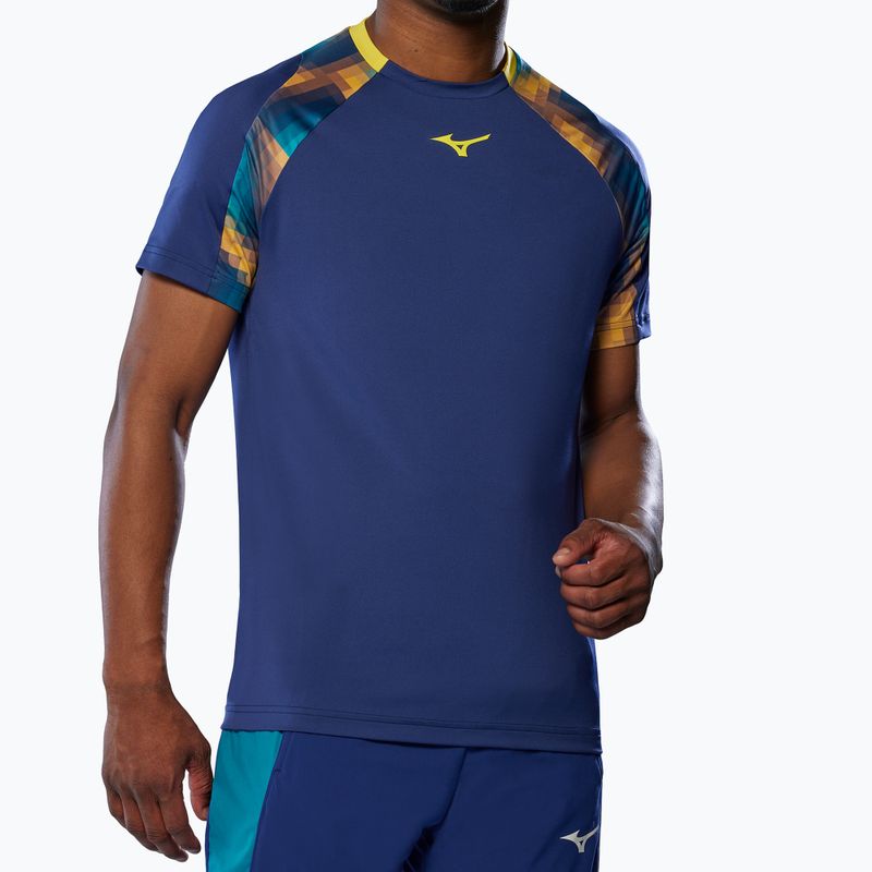 Férfi póló Mizuno Frontier Shadow Tee bellwether blue