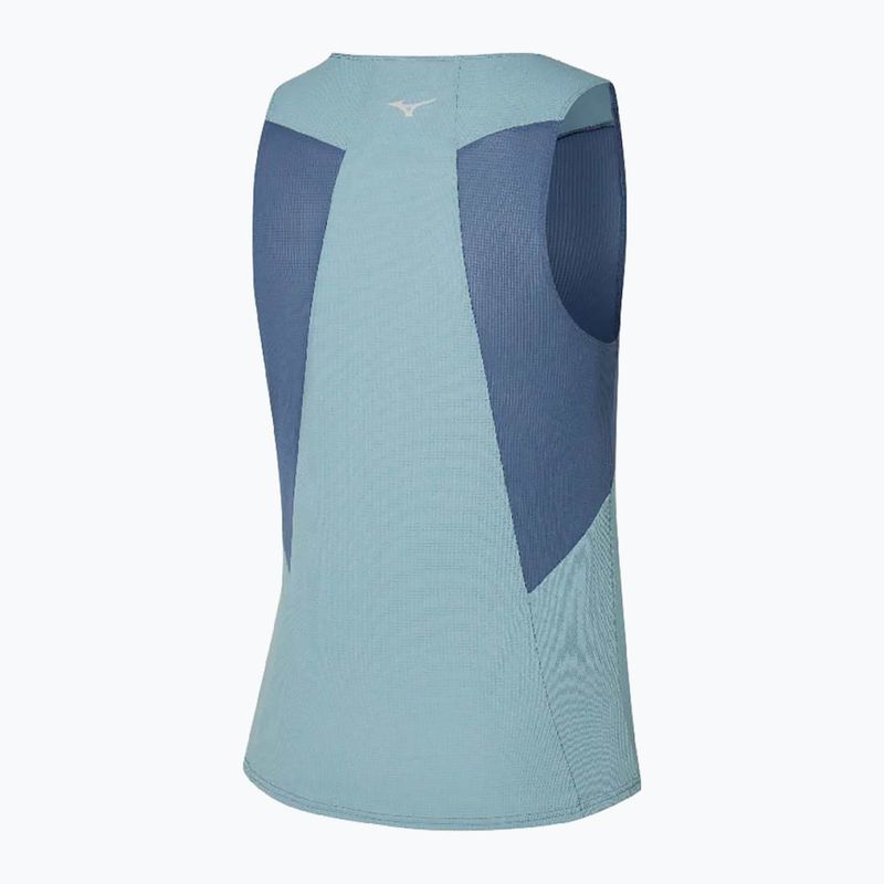 Férfi Mizuno DryAeroFlow Tank futópóló vintage indigó 2
