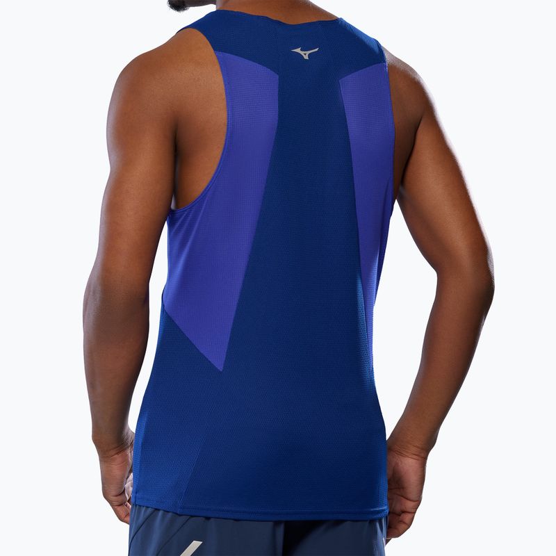 Férfi Mizuno DryAeroFlow Tank futópóló reflexkék 3