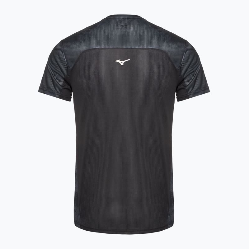 Férfi futó póló Mizuno DryAeroFlow Graphic Tee fekete 2