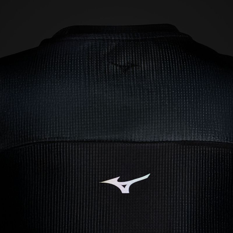 Férfi futó póló Mizuno DryAeroFlow Graphic Tee fekete 4